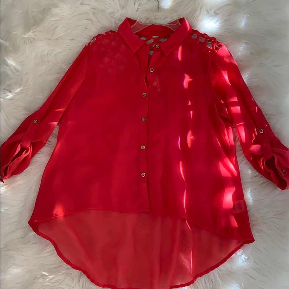 Red blouse